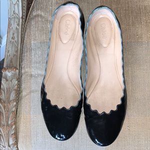 CHLOE Patent Leather Black size US9.5-10